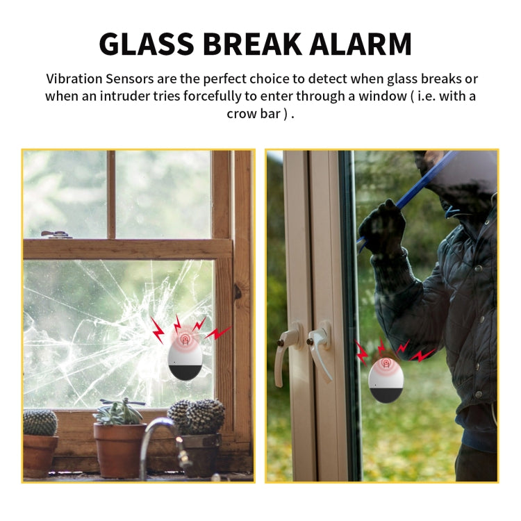 Ultra-slim Round Door / Window Alert Detect Vibration Sensor Alarm for Home Alarms Security Ultra-slim Round Door / Window Alert Detect Vibration Sensor Alarm for Home Alarms Security